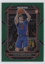 2023-24 Panini Prizm Draft Picks Green Prizm Colin Castleton #45 0c4