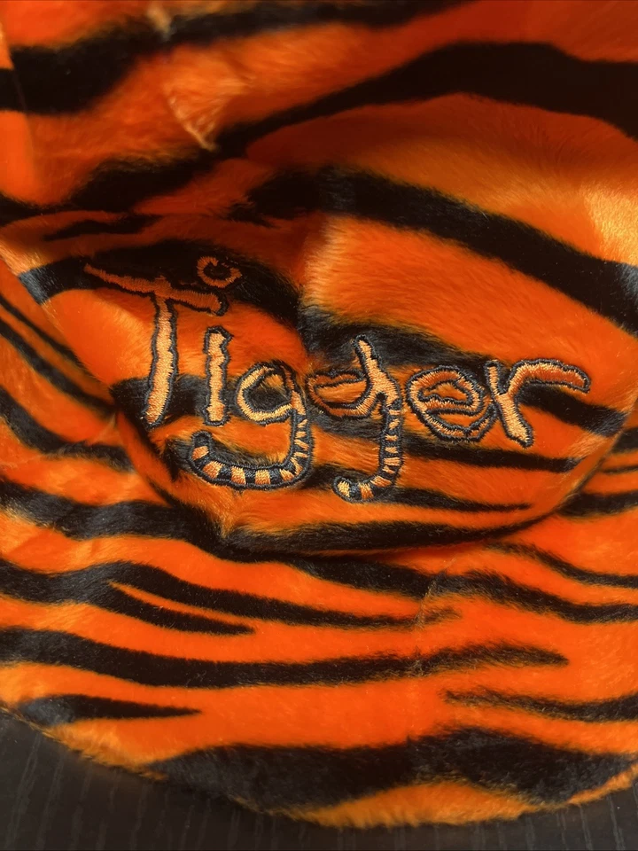 Fantasia boné tamanho grande vintage Disney World listra de tigre chapéu elástico - Imagem 2 de 4