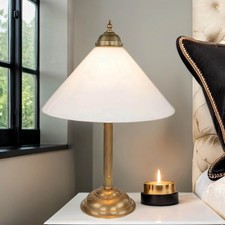 Große Tischleuchte Messing Schreibtischleuchte