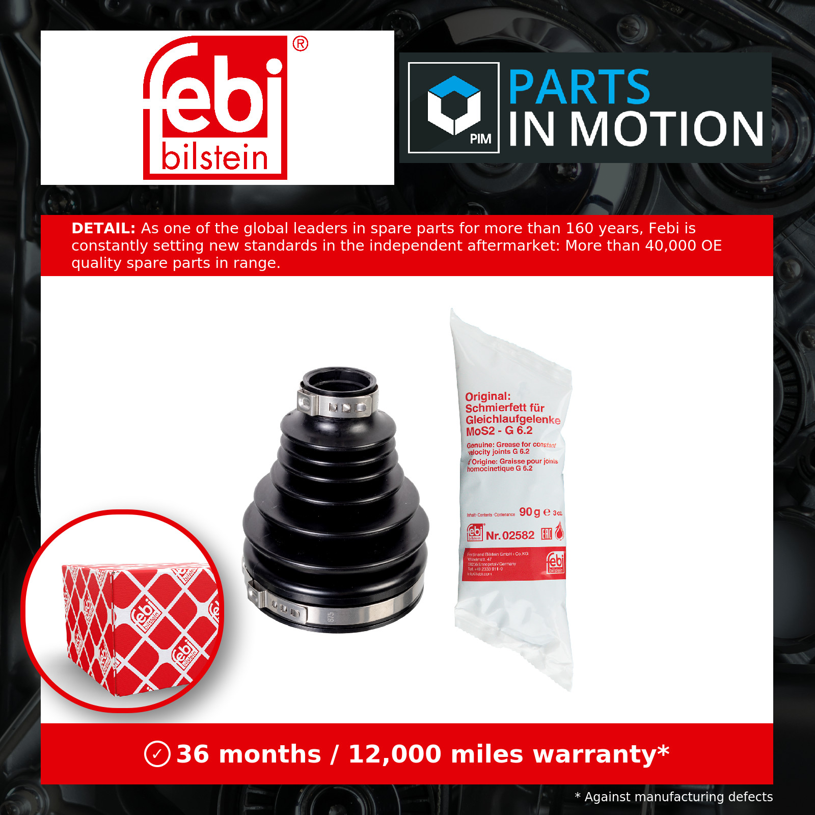 transmission sided FEBI GERMANY 175540 Bellow Kit, drive shaft for BUICK,CHEVROL - Image 11