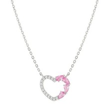 Collana girocollo NOMINATION Shine Me Up in argento con Cuore rosa 241902/004