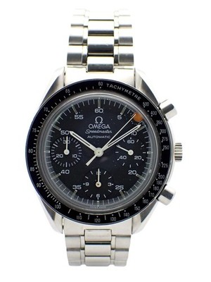 AS-IS OMEGA Speedmaster Chronograph Reduced Automatik Uhr 3510.50 mit Box