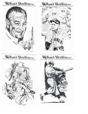 1988 Willard Mullin Set 1-24 - Babe Ruth & Mickey Mantle