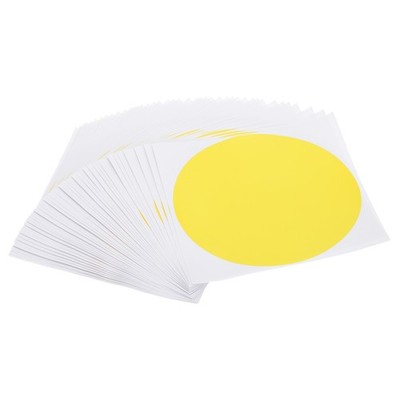 Floor Stickers 6\'' for Classroom Decoration, 60 Points Yellow Stickers