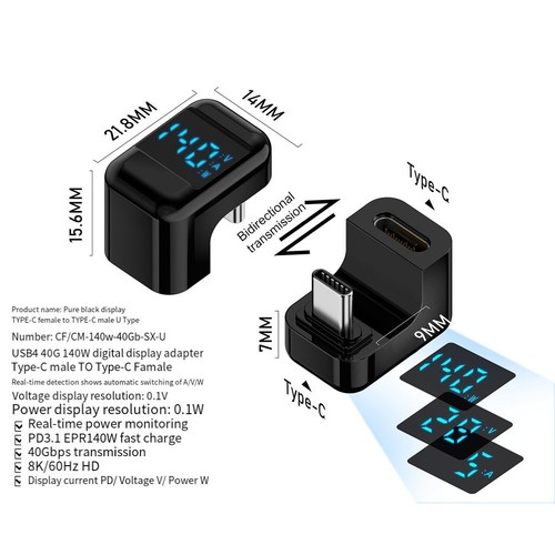 Adaptateur USB C avec alimentation et support 8K idéal pour appareils de jeu - Photo 5 sur 14