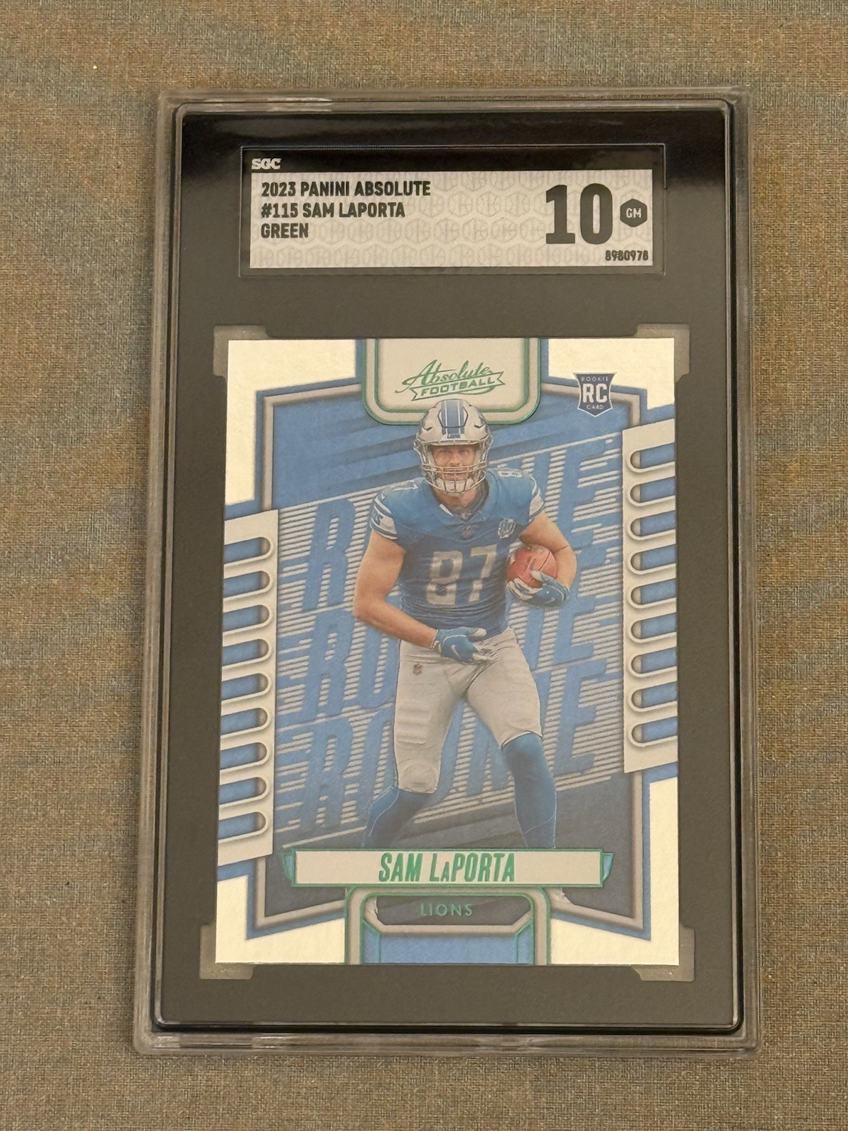 2023 Panini Absolute - Rookies Sam LaPorta #115 Green (RC)