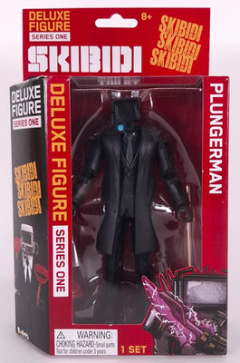 Skibidi Toilet Deluxe Plungerman Actionfigur - Serie 1 - versiegelt - brandneu
