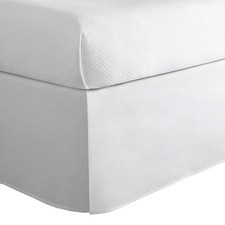 Classic Tailored Bed Skirt Dust Ruffle Cotton Blend Design 14" Drop Length Qu