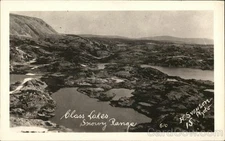 Wyoming WY Class Lakes, Snowy Range Original Vintage Real Photo Postcard RPPC
