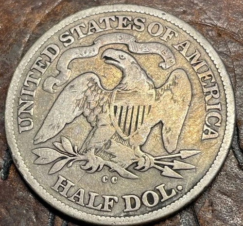 1877-CC Seated Liberty Half Dollar Carson City USA 🇺🇸 Historic Silver Coin