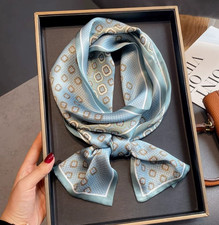 100 Mulberry Silk Scarf 150X15CM Women's Long Double sided Printed Scarf CHA18