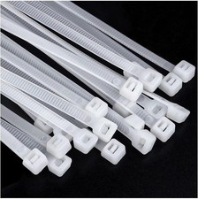Large Zip Ties 24 Inch White Heavy Duty Zip Ties for Outdoor Use 50 Pcs Strong E