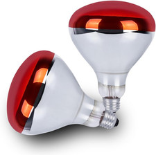 250 Watt Heat Lamp Bulbs for Chicks, R40 Brooder Heat Lamp for Chickens, Infrare