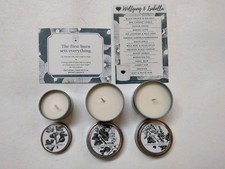Wolfgang Isabella Scented Candles - Set Of 3 Tins - Soy Wax Single Wick