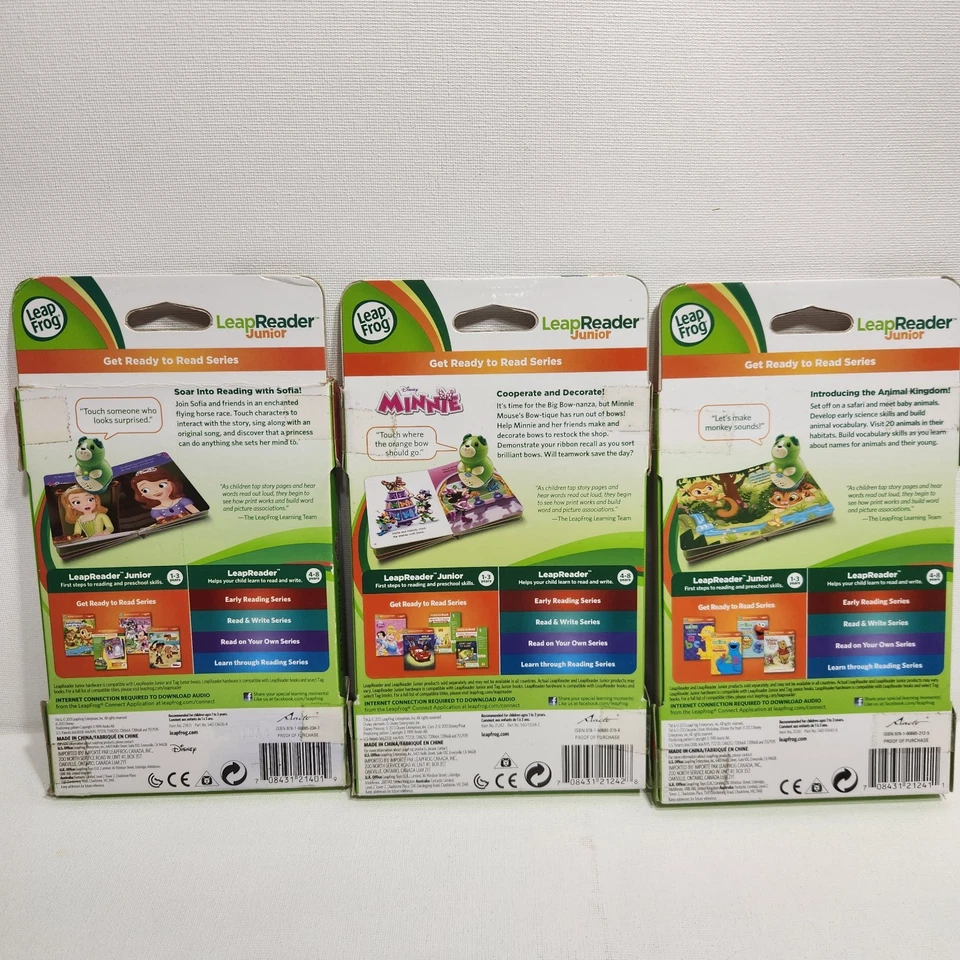 LeapFrog LeapReader Junior Books Lot Of 3  Disney Minnie, Sofia The First & More - Image 2 of 3