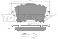 Tomex Brakes Bremsbelagsatz, Scheibenbremse TX 15-81 FüR Audi