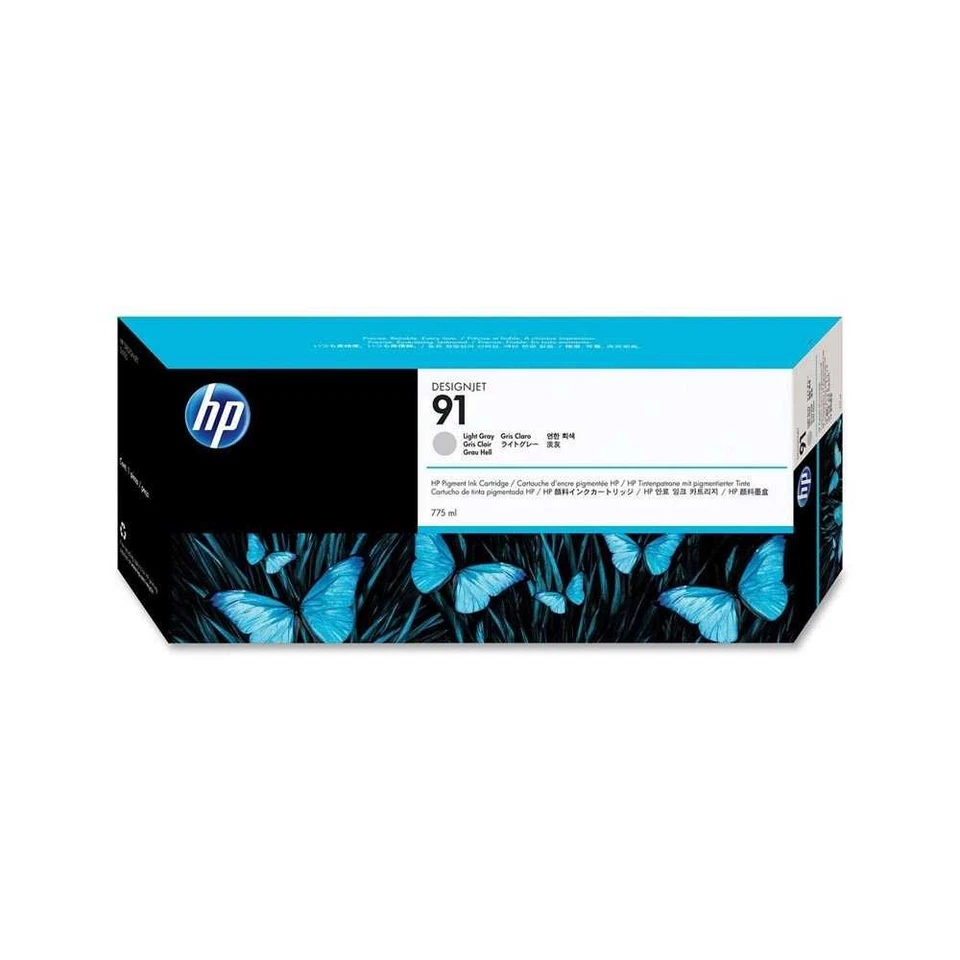 HP Patrone Nr. 91 Light Grey C9466A 775ml, Designjet Z6100 OVP 2024 - Bild 1 von 1