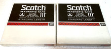 VINTAGE SCOTCH 111 1/4" REEL TO REEL TAPES PAIR NEW SEALED NOS 5  600 FT X 2