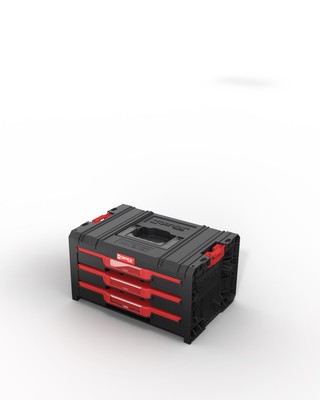 Qbrick System PRO Drawer 3 Werkzeugkoffer 2.0 Basic mit 3 Schubladen