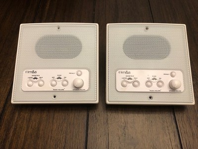 Lot Of 2 M&S DMC4RS Retrofit White 4-Wire Radio Remote Indoor Room Scan Station