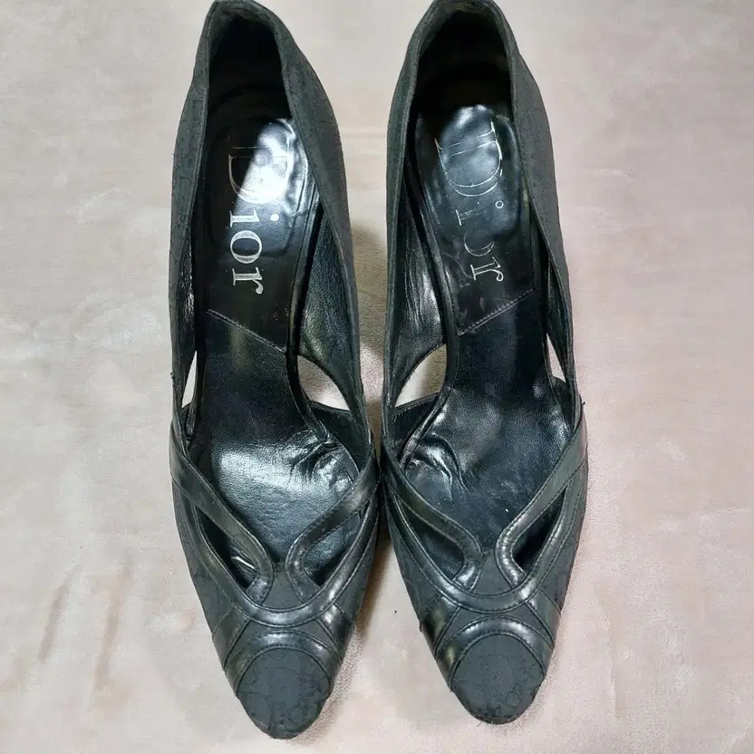Dior Black Open Toe Women's Shoes Used 8.5cm Heels thumbnail 5