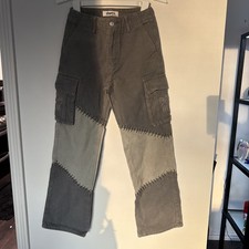 Pantalone Kenshin Collezione Taglia 24 Grigio Ispirato Stein Cargo Canvas Magna Anime