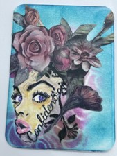 ACEO Original collage– Floral Crown Portraits #5 – 5/12 ATC