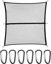 Cargo Net for Pickup Truck Bed 4' 4' Stretches to 7' 7', Highly Elastic 2 LAYER