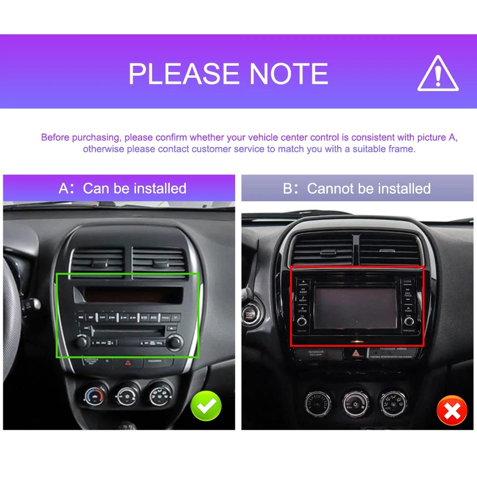 10.1" CarPlay Android 13 autoradio Für Mitsubishi ASX Navi GPS 2010-2016 4+64G - Bild 4 von 4