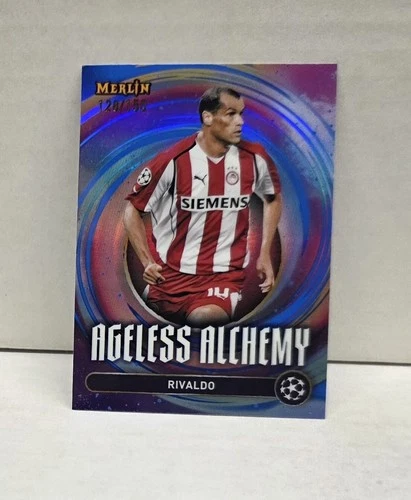 RIVALDO 2024-25 Topps Merlin Ageless Alchemy BLUE REFRACTOR ~ #'d /150