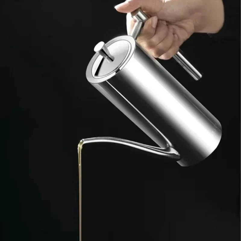 700ml Oil Pot Stainless Steel Leakproof Kitchen Storage Bottle