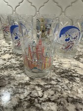 McDonald s Walt Disney World 25th Anniversary Commemorative Glasses 6 Glasses