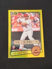 2017 Donruss Albert Pujols Press Proof Retro Serial #93/99 Baseball Card