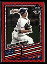 2026 Panini USA Stars & Stripes Prizm Jared Grindlinger #91 Red Power 106/149