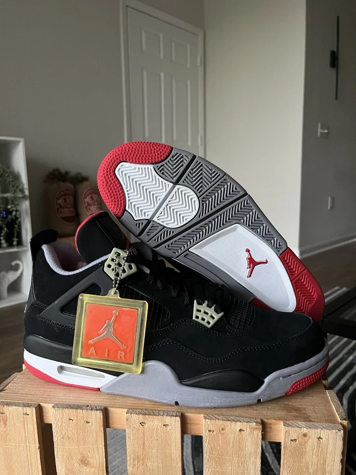 Size 11 - Jordan 4 Retro Black Cement 2012 Sneakers Mens 308497-089 Ship Fast! - Image 3 of 4