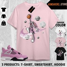 Shirt To Match AJ 4 Orchid Sneaker Matching Tee Just Dunk It Bugs Bunny T-Shirt