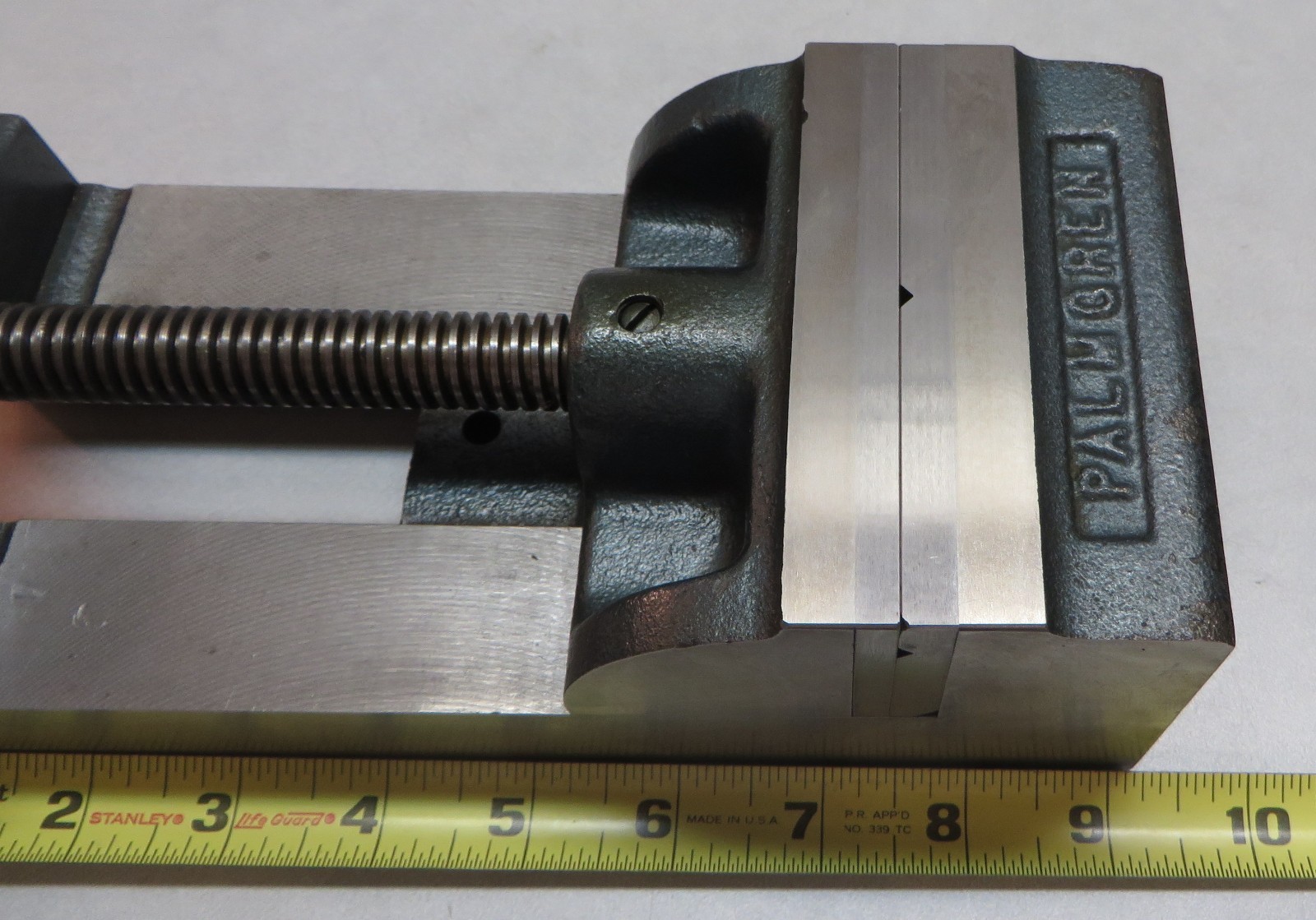 PALMGREN 4" DRILL PRESS VISE, VERY CLEAN, USED, 4  1/16" OPENING.