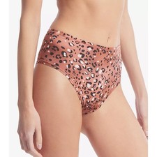 HANKY PANKY MED-LRG PLAYSTRETCH PRINT HIGH RISE THONG WILD SPOTS BROWN NWT