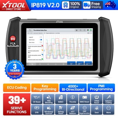 XTOOL IP819 Car OBD2 Scanner Full System Auto Diagnositc Tool 39+Reset Code PMI
