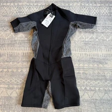 Kutting Weight Neoprene Sauna Suit Black & Gray Size large NEW