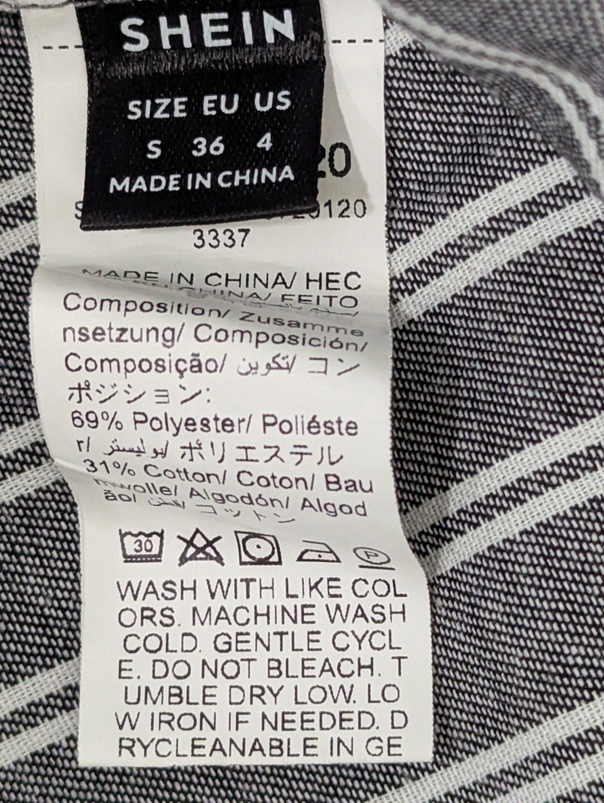 Maternity Patch Pocket Striped Overall Shorts Siz… - image 6