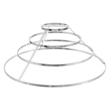 Lamp Shade Cage Form Holder - Drum Lamp Shade Wire Frame for Craft Projects