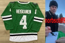 MIRO HEISKANEN SIGNED AUTOGRAPH DALLAS STARS #4 JERSEY w/EXACT PROOF BECKETT COA