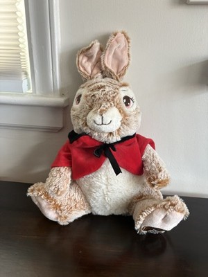 Dan Dee Peter Rabbit Flopsy Plush Bunny Red Coat Soft Stuffed Animal