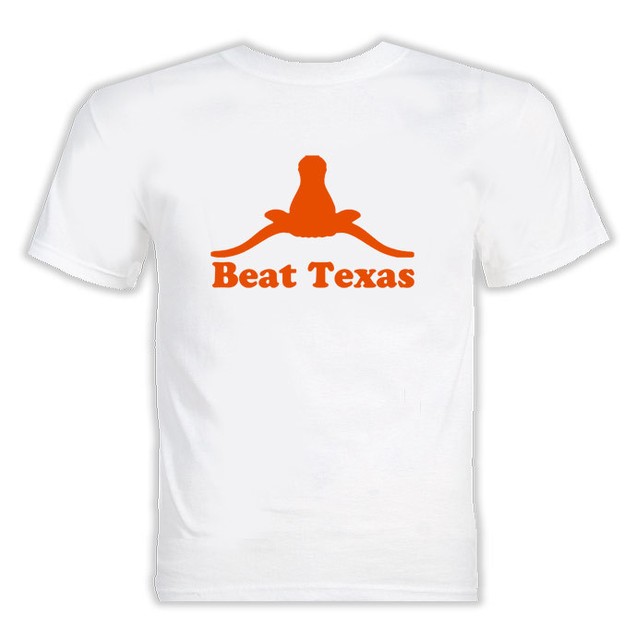 Upside Down Beat Texas Longhorn Logo Cool White T Shirt eBay