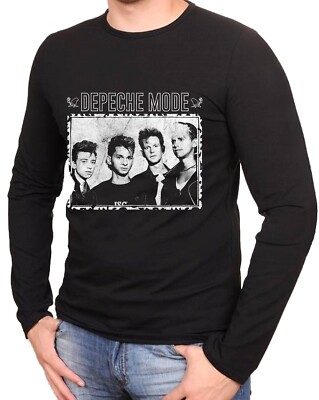 Depeche Mode DM Rock Music Schwarze T-Shirt Langarmshirts - 1163 -LA