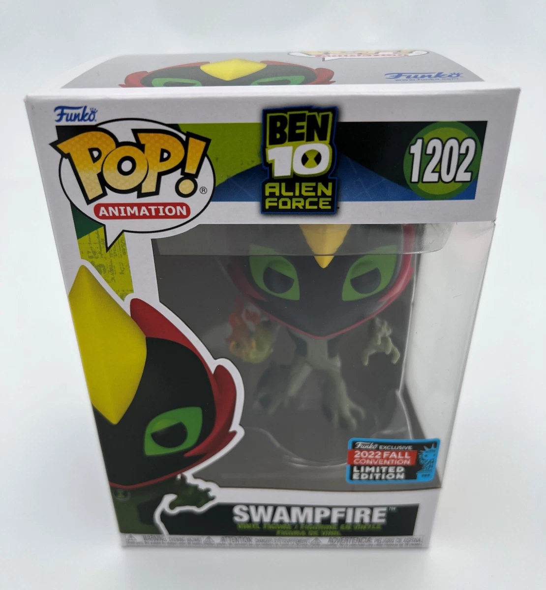  Funko Pop! TV: Ben 10- Swampfire Vinyl Figure (Fall 2022 Shared  Convention Exclusive) : Toys & Games