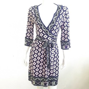 multicolor wrap dress