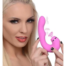 Shegasm 5 Star 10X Tapping G-Spot Vibe w- Suction - Pink