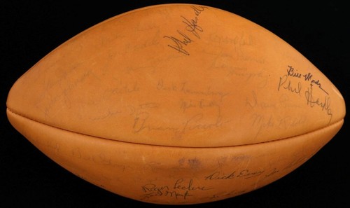 1960's Chicago Bears Multi Signed Autographed Football 42 Sigs PSA Ditka Sayers - Picture 4 of 14